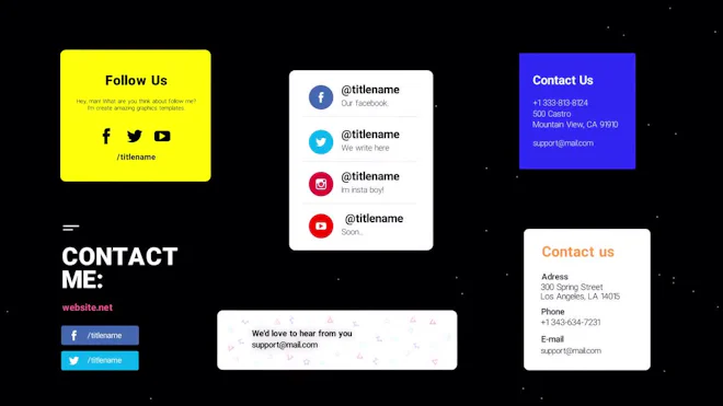 Social Media Contacts