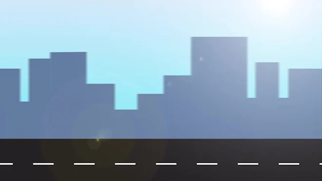 Building Side View Animation Animated Road Side View