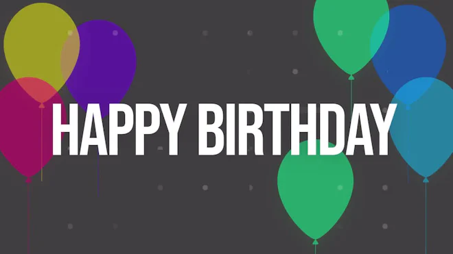 Motion Happy Graphics Happy Birthday Graphics Animated