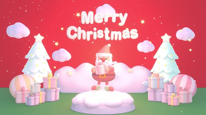 animated merry christmas wallpaper
