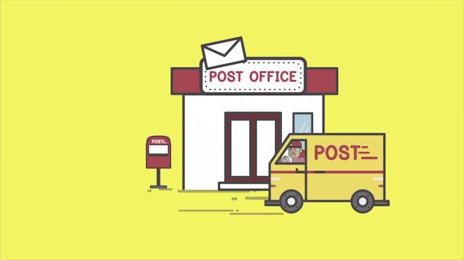 post office cartoon images