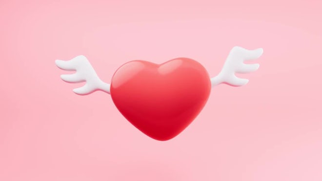 Hearts And Butterflies of Love - Stock Motion Graphics | Motion Array