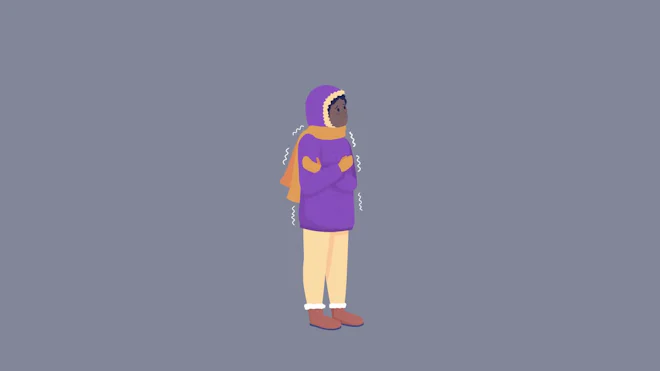 Person Shivering Animation