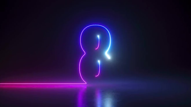 Neon Top 10 Countdown - Stock Motion Graphics