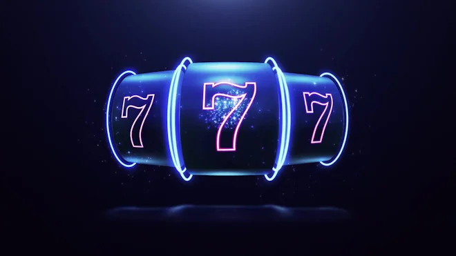Neon Slot Machine Hitting Jackpot by DAVLEHA - Stock Video | Motion Array