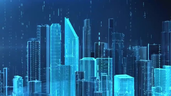 Futuristic City With A Futuristic Design Background, Futuristic City Stock  Footage, Royaltyfree Footage, 3d Rendering Retro Futuristic Background  Virtual Space On The Background Of The Stars And The City Background Image  And