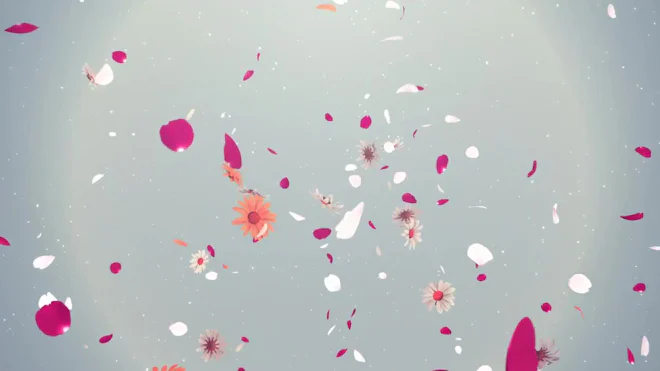 Falling Flowers Loop Animated Falling Flowers