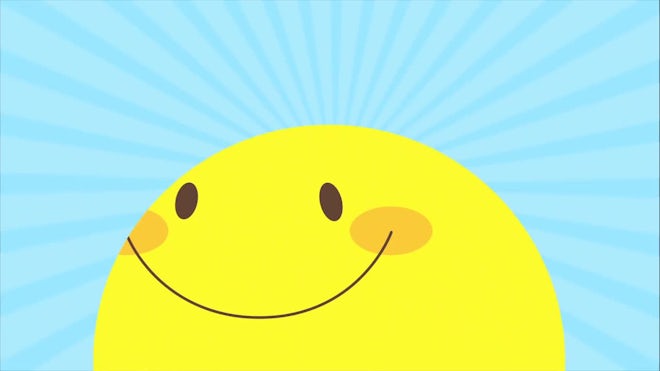 happy smiley face animation