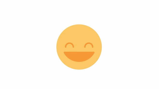 animated happy smiley face