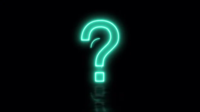 Question Background Slow Loop Question Mark Sign Flaying Background.