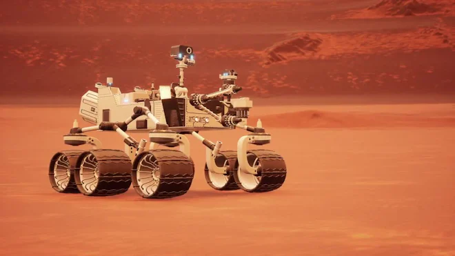 Mars Rover Curiosity Side View
