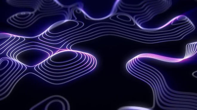 Animated Outline Topographic Contour Map - Stock Motion Graphics