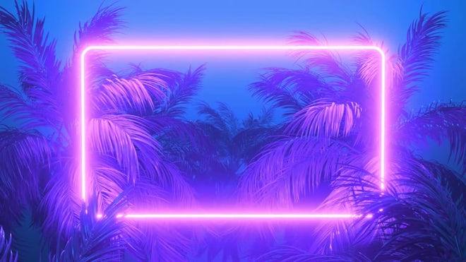 palm tree background purple