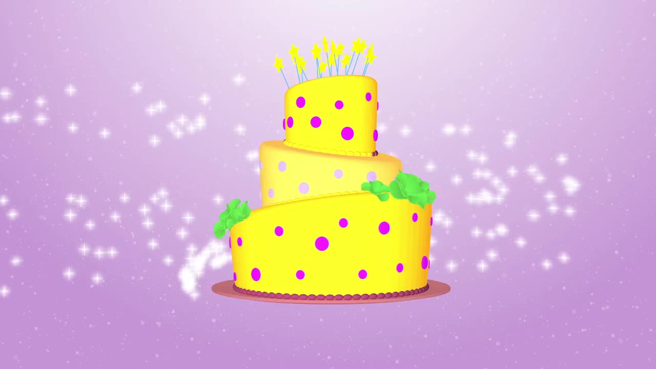 Make a birthday cake 3d video with music background by Jess25v | Fiverr