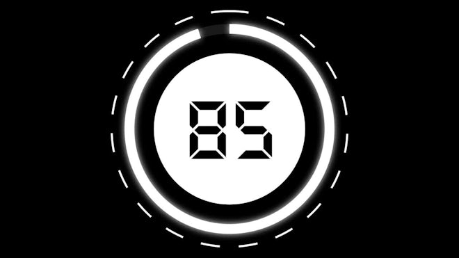 90 Minute Countdown Timer with Alarm / iPhone Timer Style 