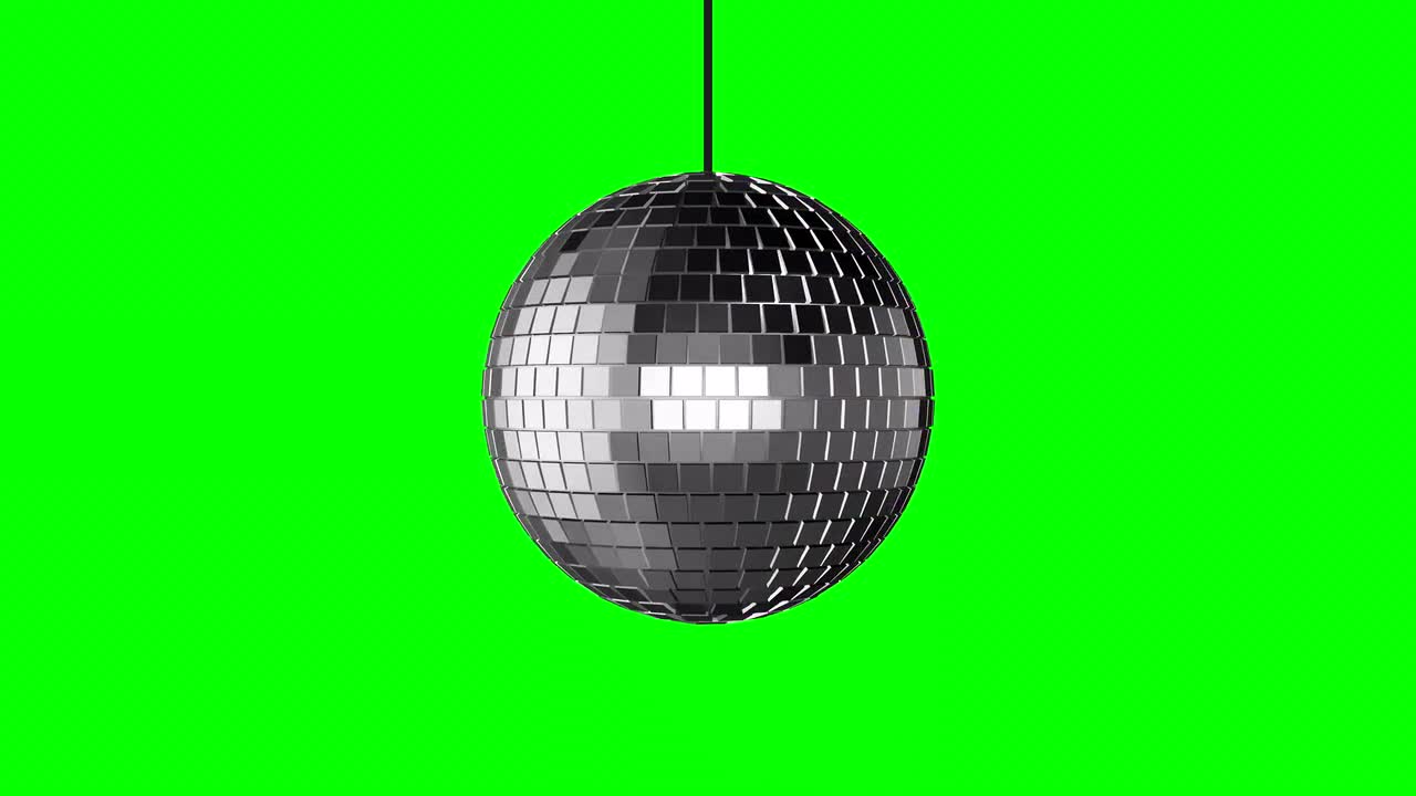 Green disco store ball