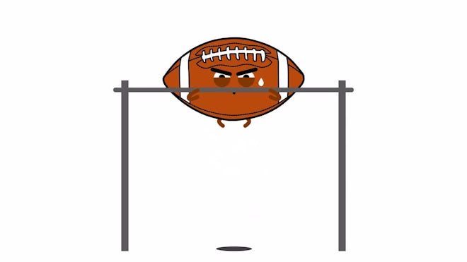 football field goal cartoon