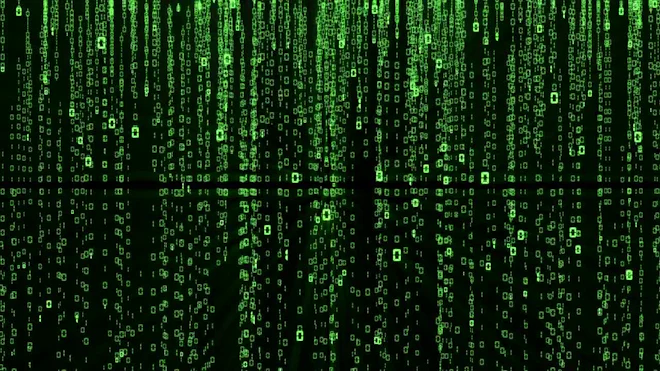 Matrix Code Background Moving