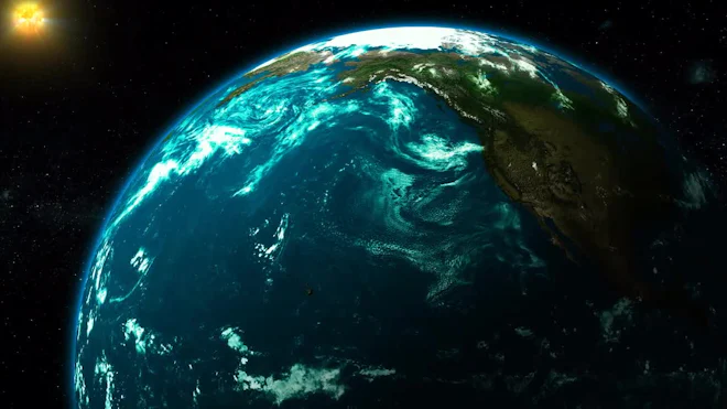 Rotating Earth Animation Flash 1000x563