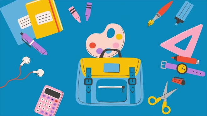School Supplies Clipart - Back To School - Commercial Graphics