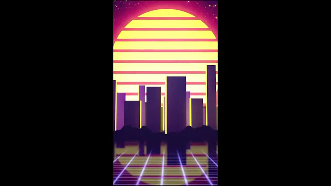 Retro Loop Graph Animation Retrowave Background Loop Stock Motion Graphics Motion Create A Retro