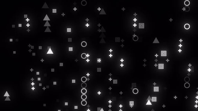 abstract geometric shapes black and white