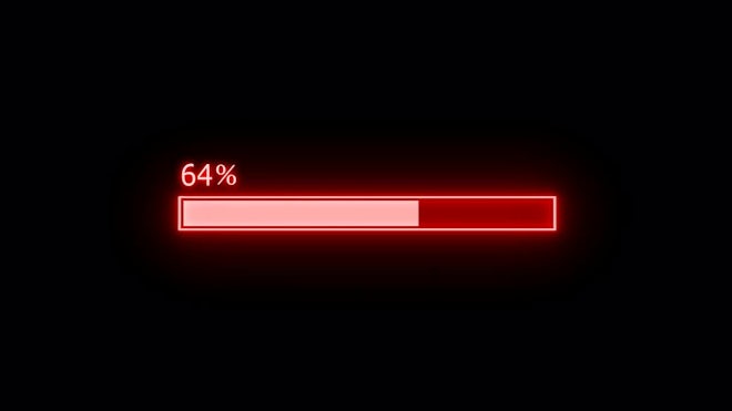 Loading Bar Red Loading Bar Illustration Pack. Make Progress Bar Icon,