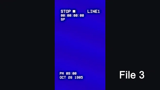Vhs Blue Screen Stop