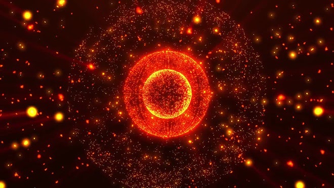 Orange Glow Background - Stock Motion Graphics