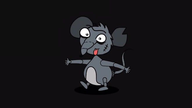 crazy mouse Stock Illustration