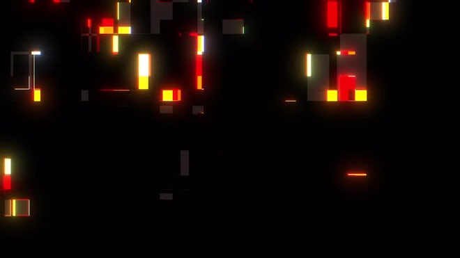 Computer Generated Mosaic Glow Pixels - Stock Video | Motion Array