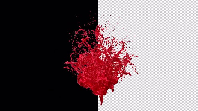Spurting Blood Splatter Pack - Stock Motion Graphics