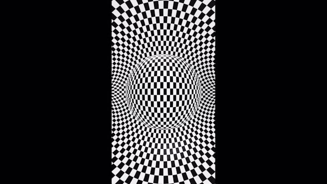 optical illusions black and white circles