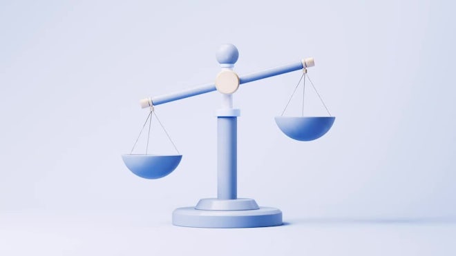 Cartoon Balance Scale