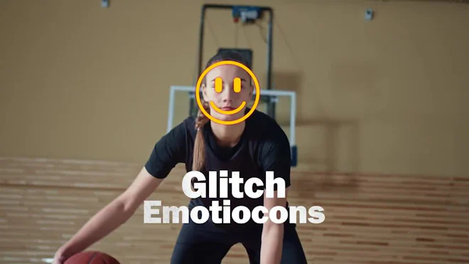 Pack Of 2D 12 Glitch Emoticons On Alpha