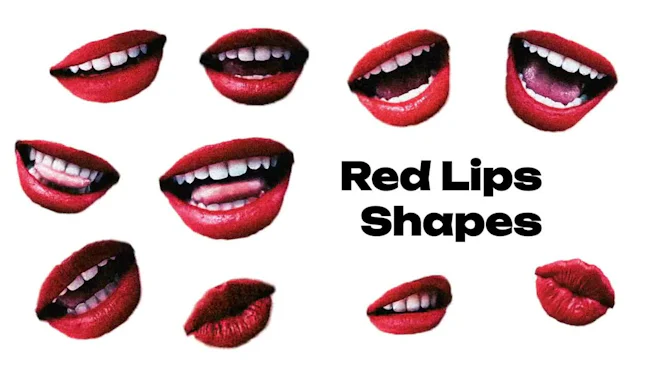 Pack Of 13 Red Lips On Alpha