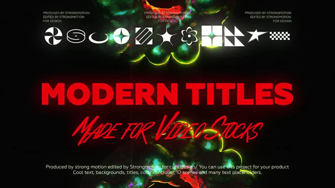 After Effects Templates Typography Titles Motion Array