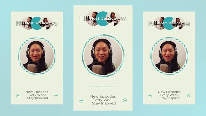 Podcast Minimal Vertical Slideshow