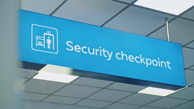 Security Checkpoint Sign