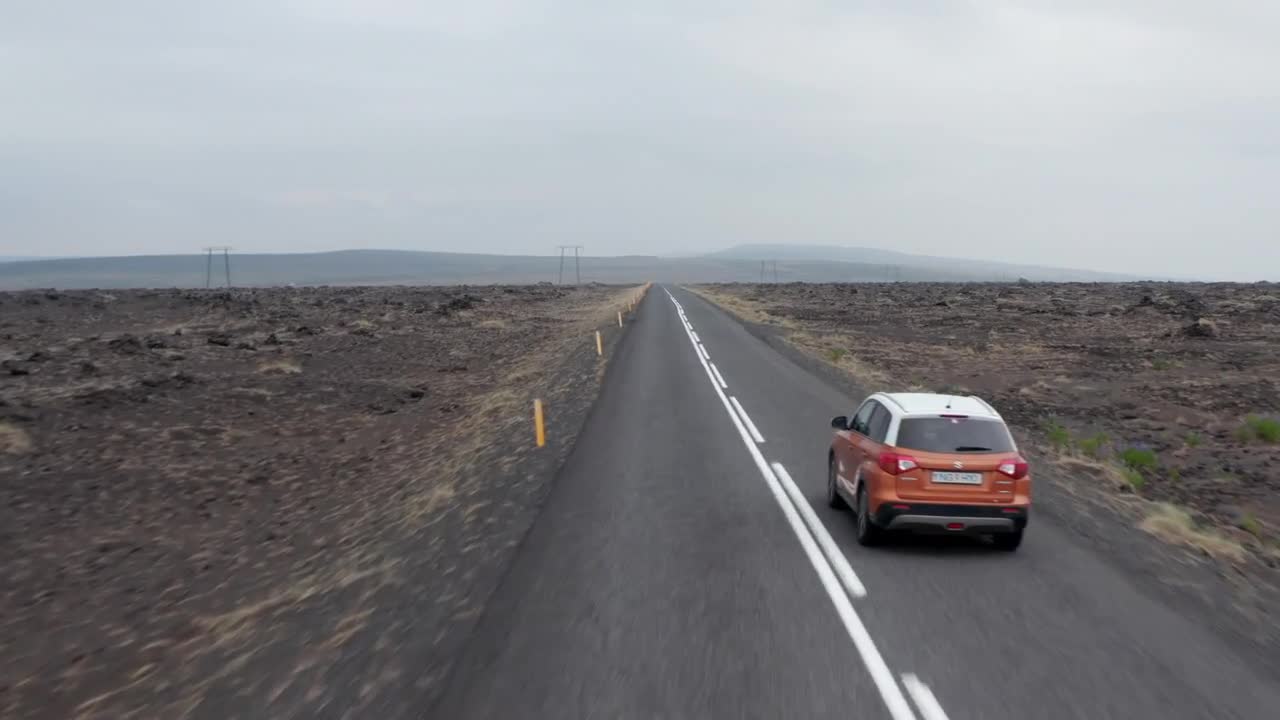 Drone store following car