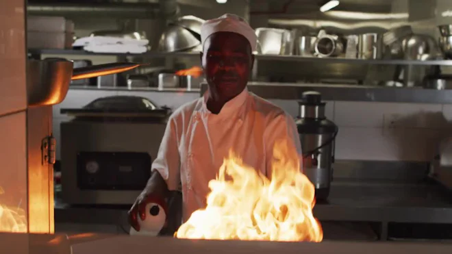 Fire Off Chef Chef Cooking Flame