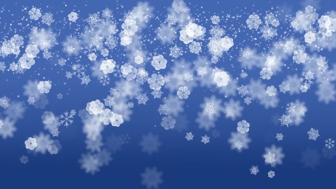 Christmas Snow Flakes Effect Background - Stock Video