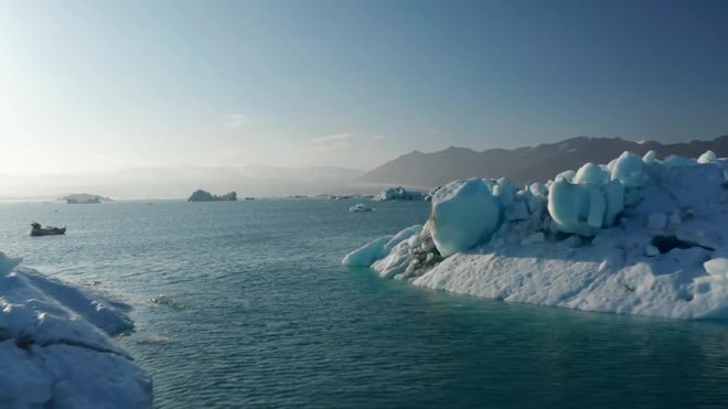 glacier above surface