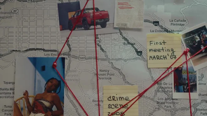 Red String Crime Scene Crime Investigation Board Red String