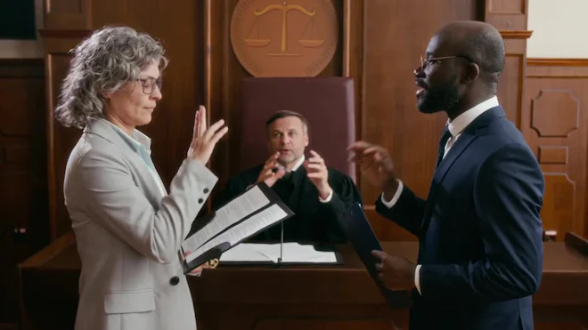 Lawyers Arguing In Court Until Judge Stopping Them by AnnaStills - Stock Video | Motion Array