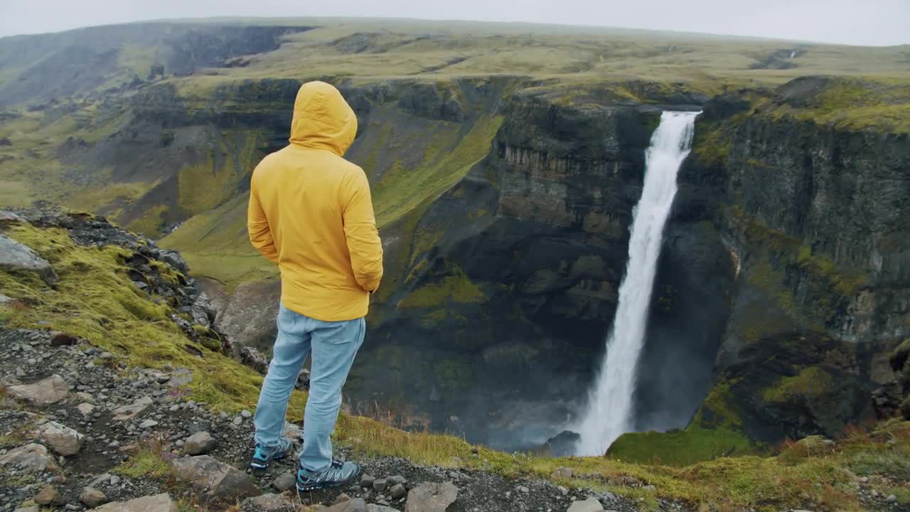 Yellow on sale waterfall coat