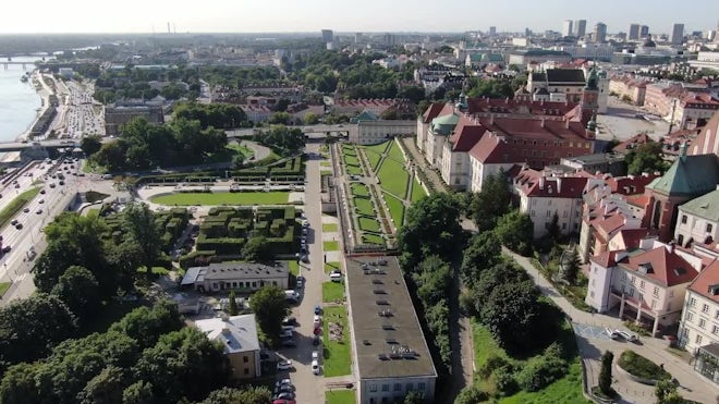 The Gardens of the Royal Castle in Warsaw