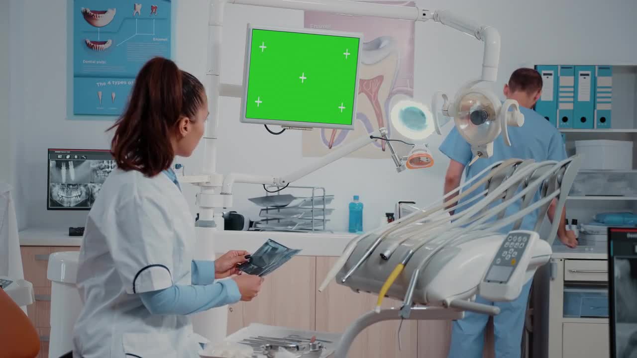 Dentist Receiving A Dental Scan Stock Video Motion Array