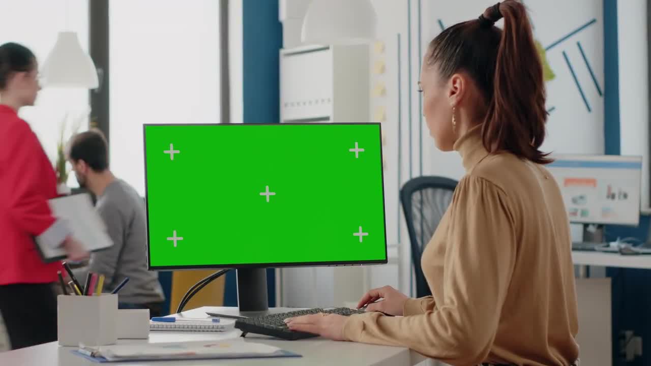 Working With Isolated Green Screen Stock Video Motion Array