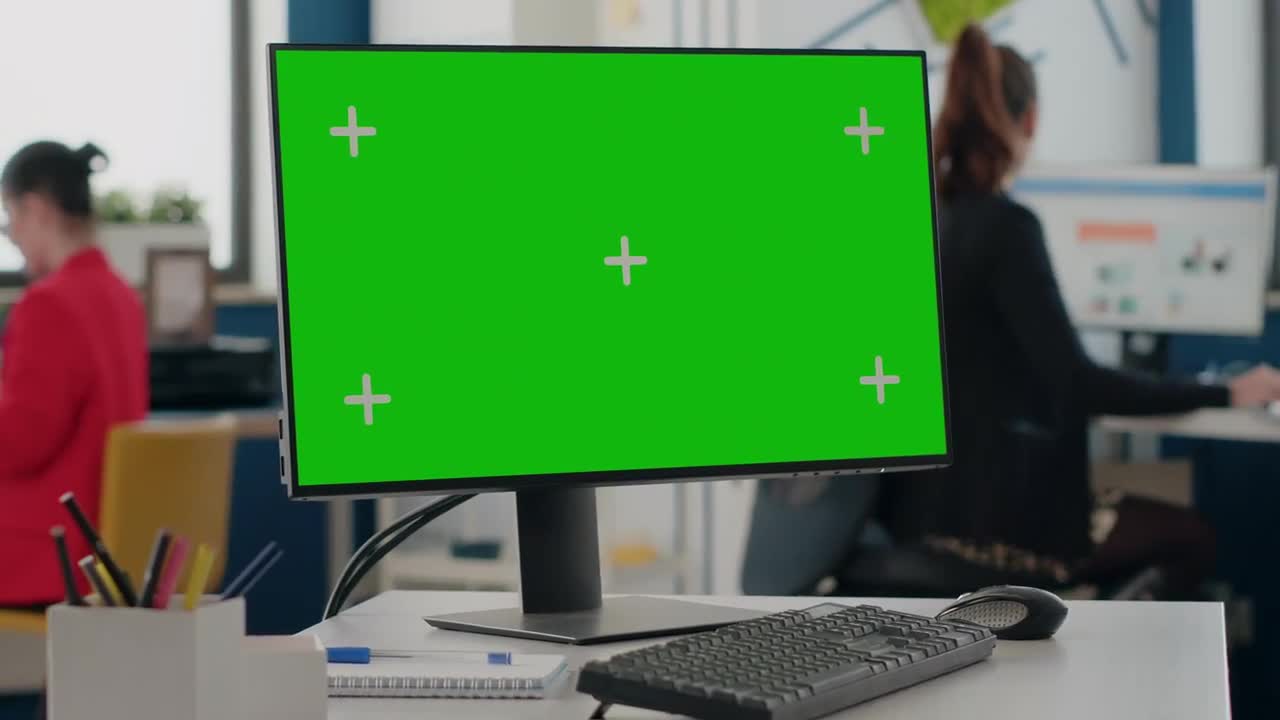 Green Screen At Empty Desk by DCStudio - Stock Video | Motion Array